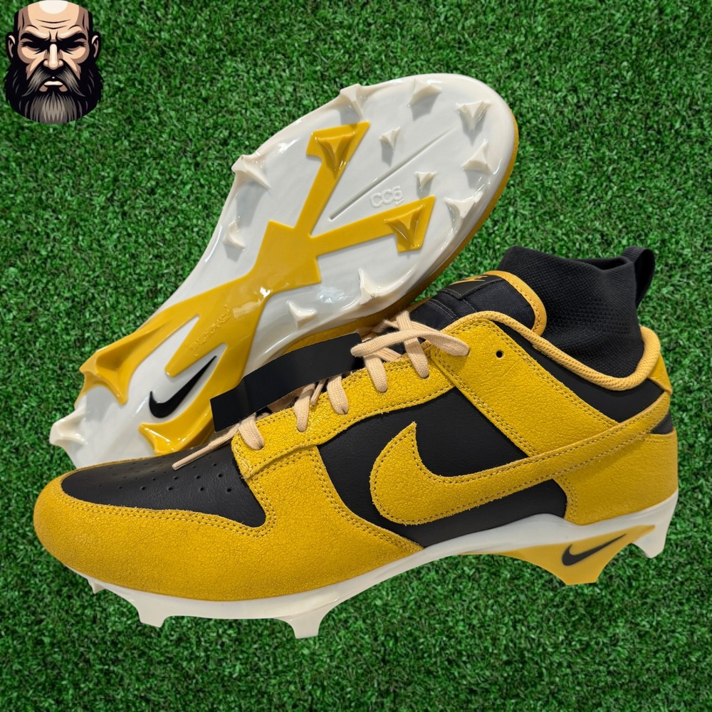 Nike Alpha Menace 4 Dunk SE Solar Flare Football Cleats HV6925-001 Men's Size 15